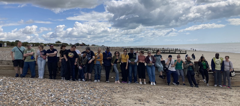 group at the beach